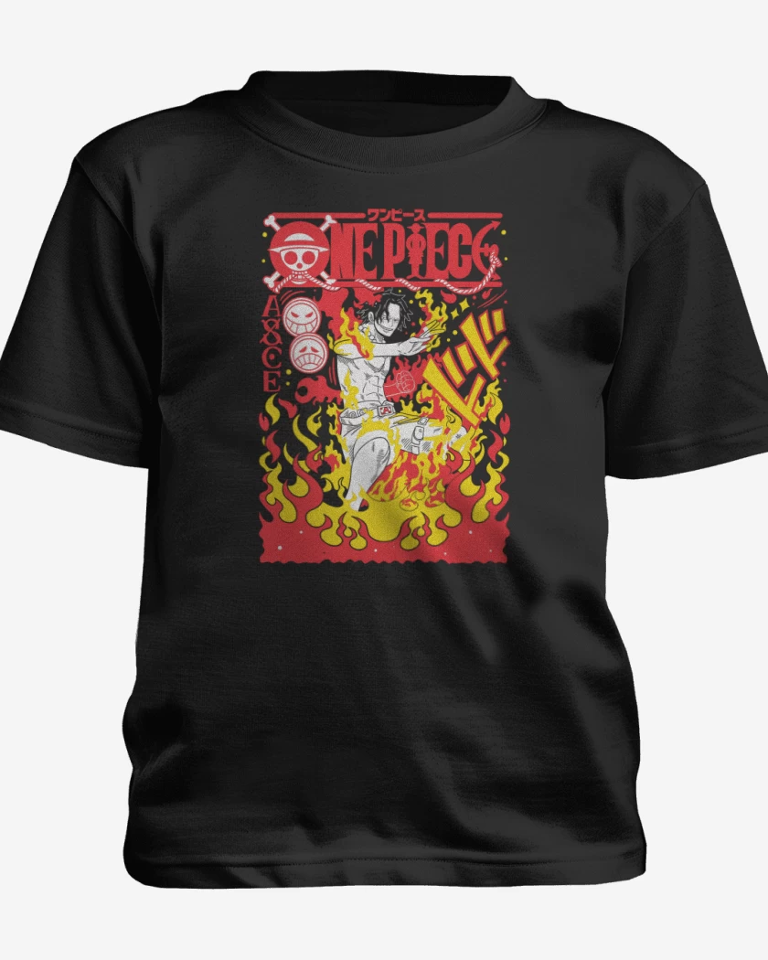 Polera de niño Negro de Ace Portgas N