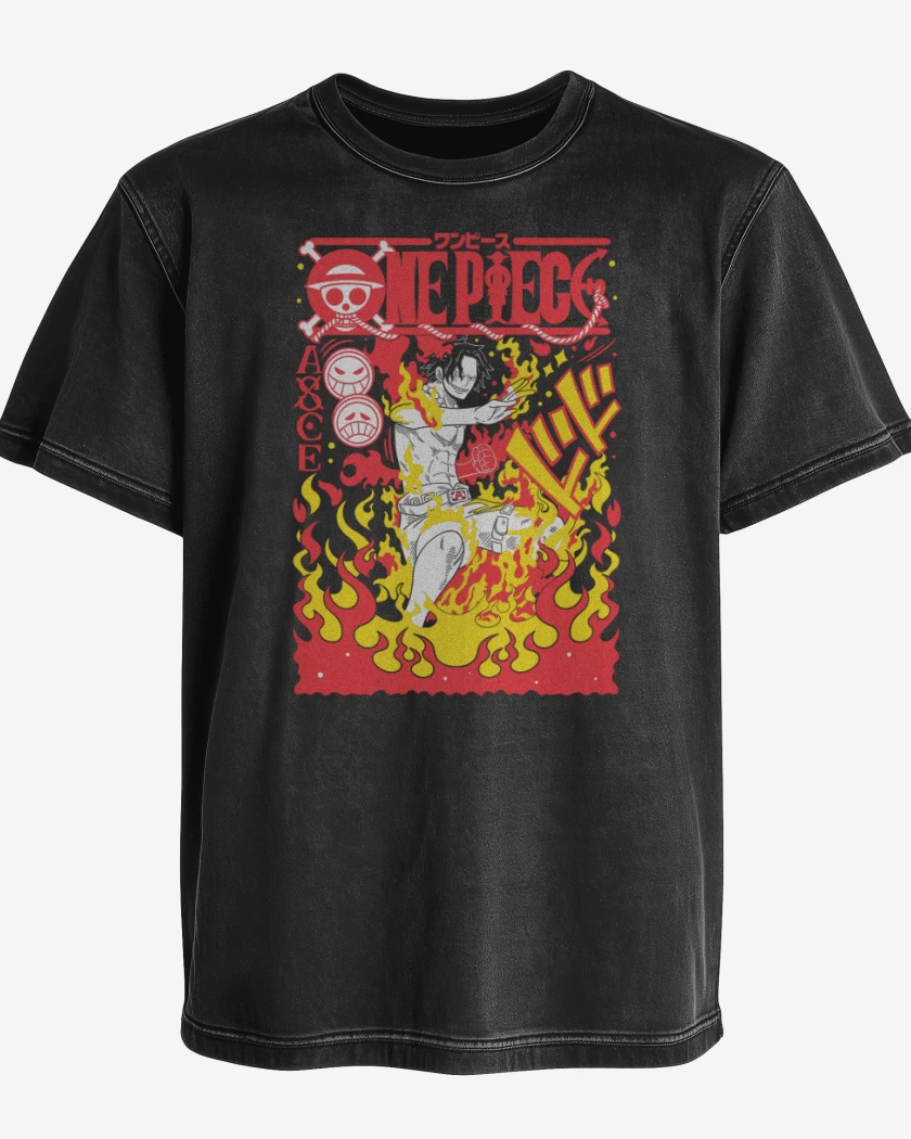 Polera desgastada Ace Portgas N