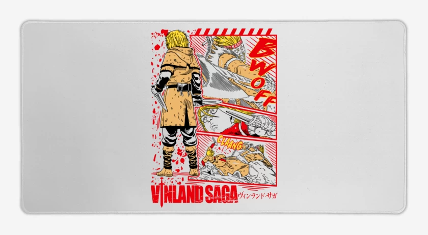 Mouse pad Gamer Blanco de Thorfinn B