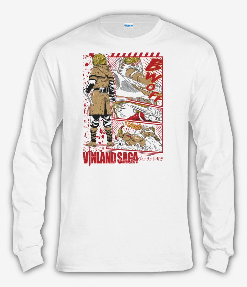 Polera manga larga Blanco de Thorfinn B
