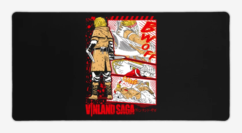 Mouse pad Gamer Negro de Thorfinn N