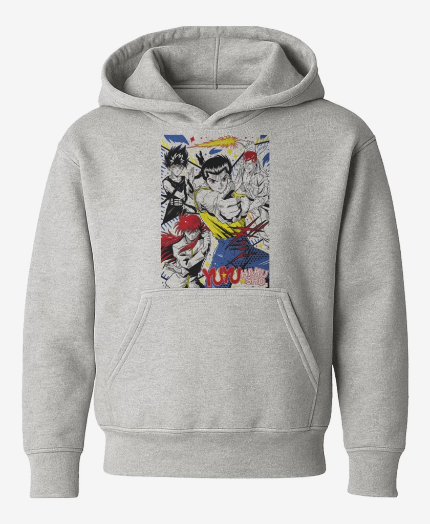 Poleron de niño Gris Melange de Yu Yu Urameshi B