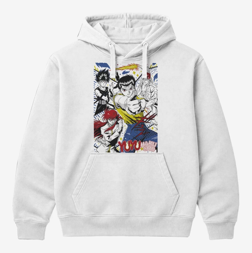 Polerón Canguro Blanco de Yu Yu Urameshi B
