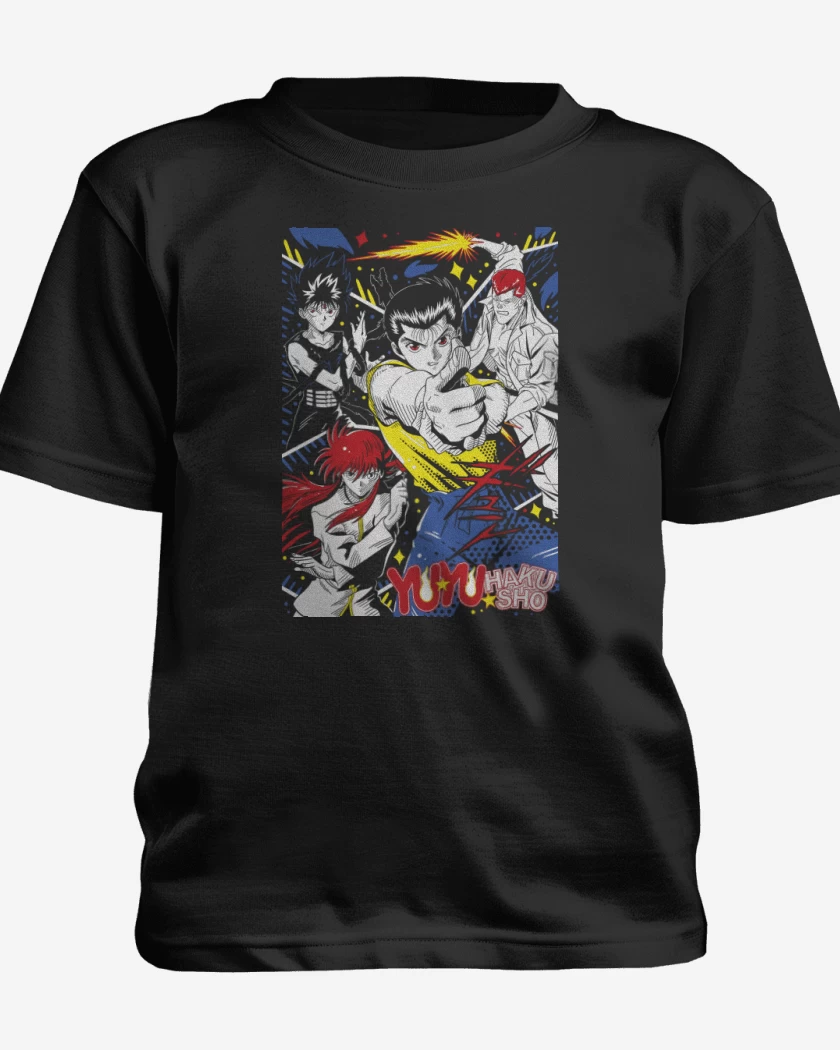 Polera de niño Negro de Yu Yu Urameshi N
