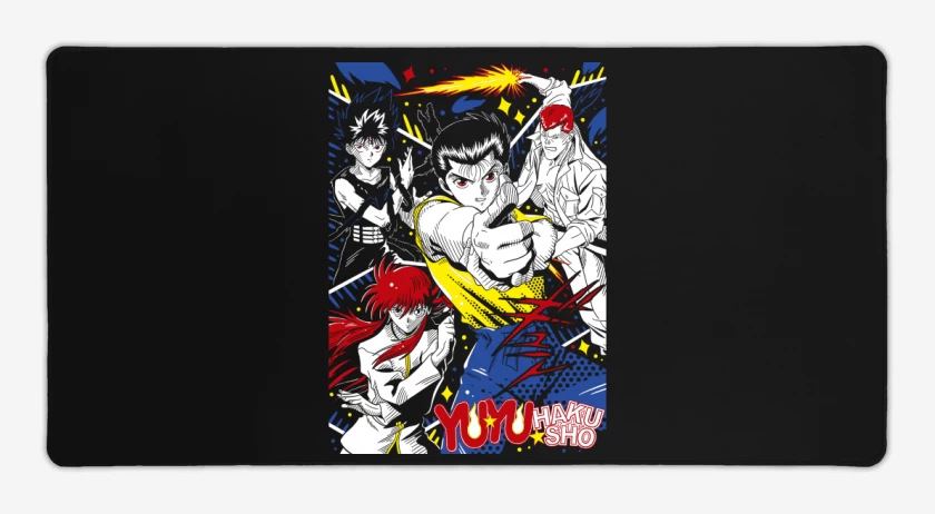 Mouse pad Gamer Negro de Yu Yu Urameshi N