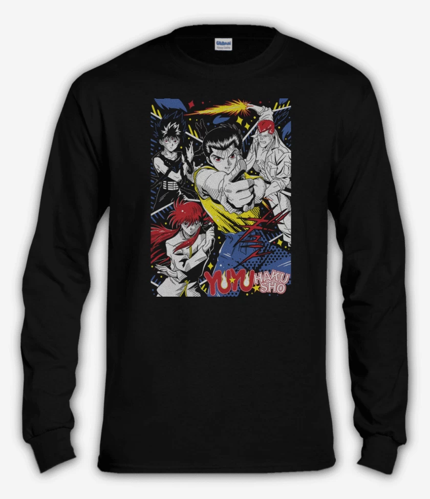 Polera manga larga Negro de Yu Yu Urameshi N
