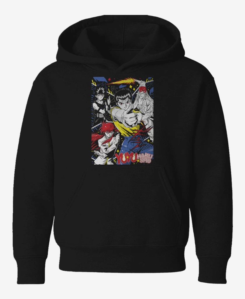 Poleron de niño Negro de Yu Yu Urameshi N