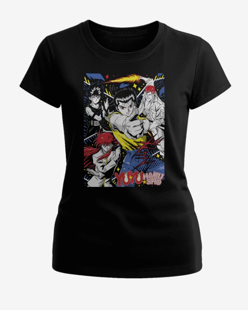 Polera de Mujer Negro de Yu Yu Urameshi N