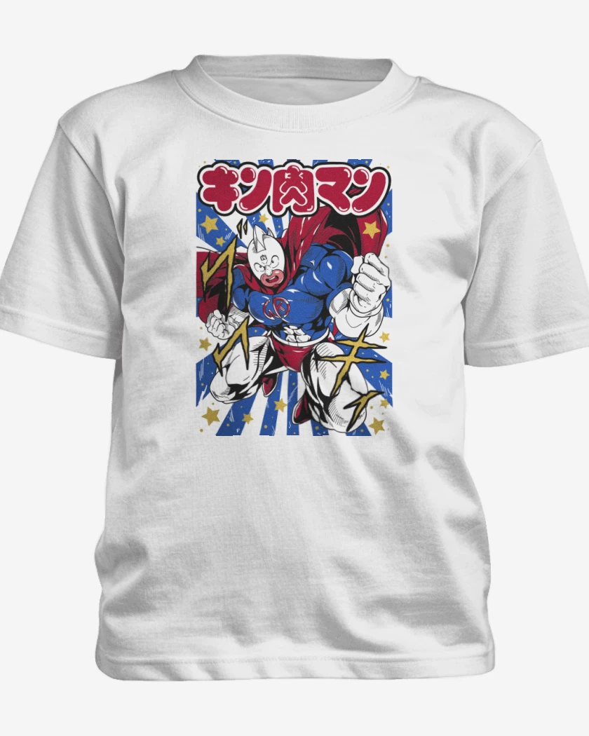 Polera de niño Blanco de Super Kinnikuman B