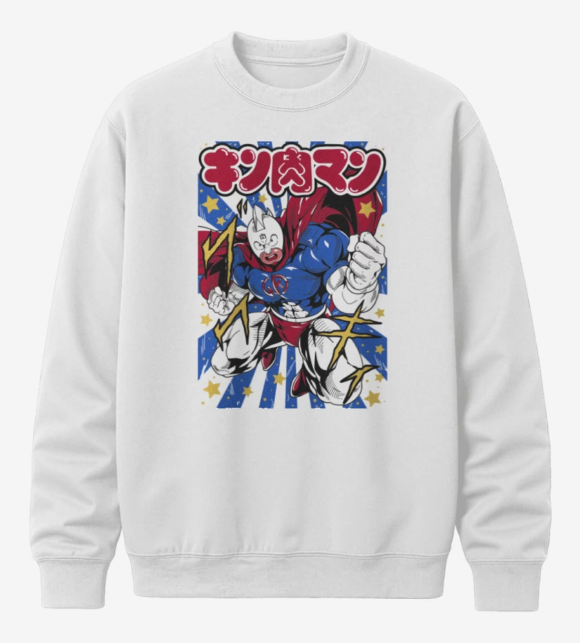 Poleron polo Blanco de Super Kinnikuman B