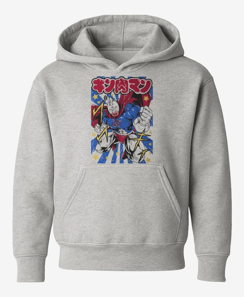 Poleron de niño Gris Melange de Super Kinnikuman B