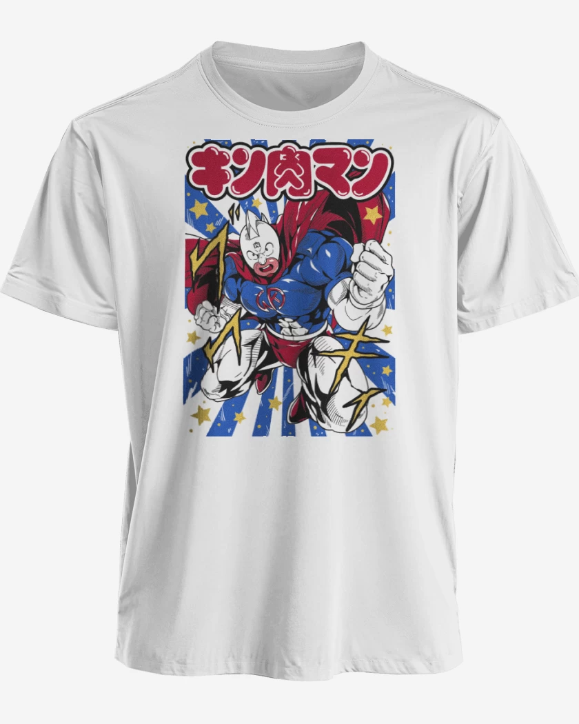 Polera premium Blanco de Super Kinnikuman B