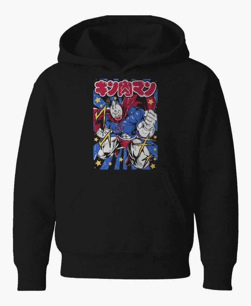 Poleron de niño Negro de Super Kinnikuman N