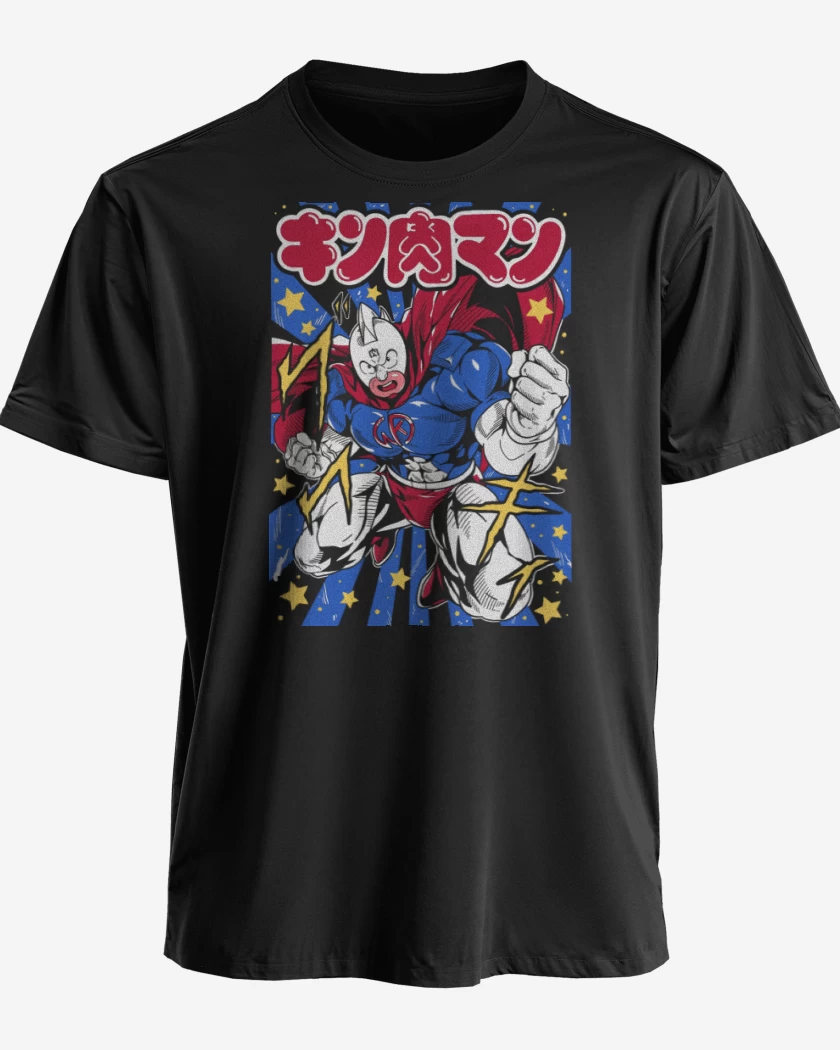 Polera premium Negro de Super Kinnikuman N