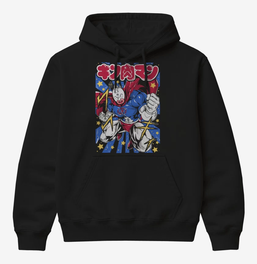 Poleron Canguro básico Negro de Super Kinnikuman N