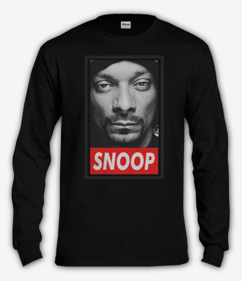 Polera manga larga Negro de Snoop