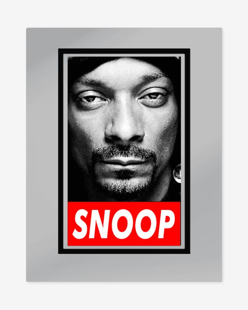 Print metalico Gris Melange de Snoop