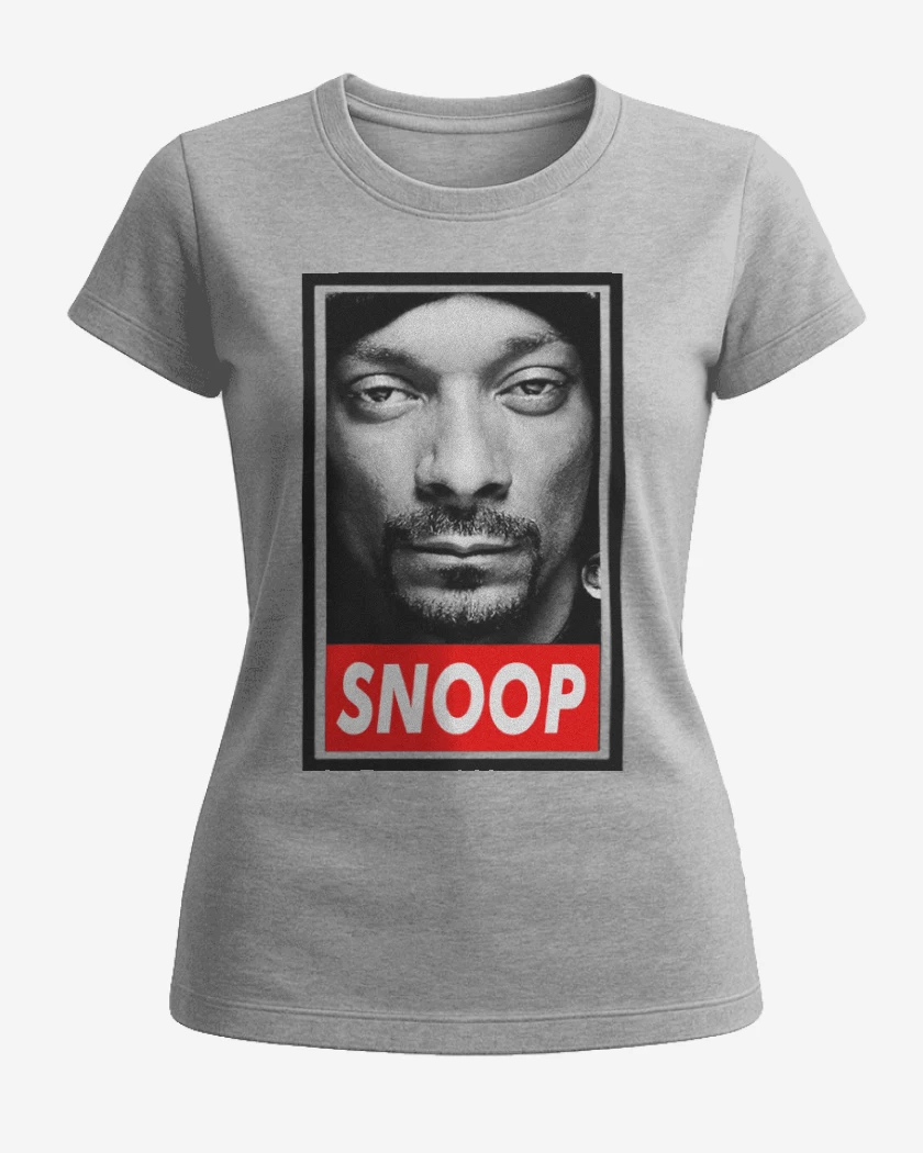 Polera de Mujer Gris Melange de Snoop