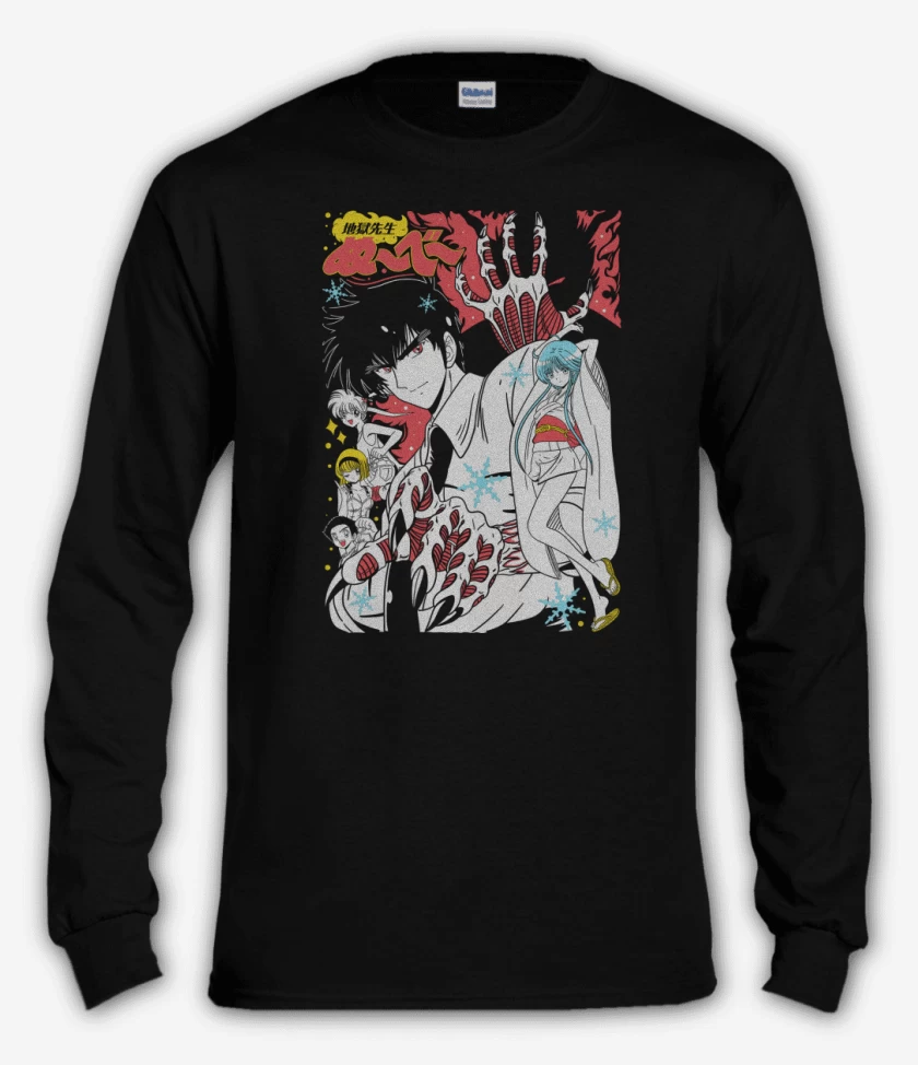 Polera manga larga Negro de Maestro Nube N