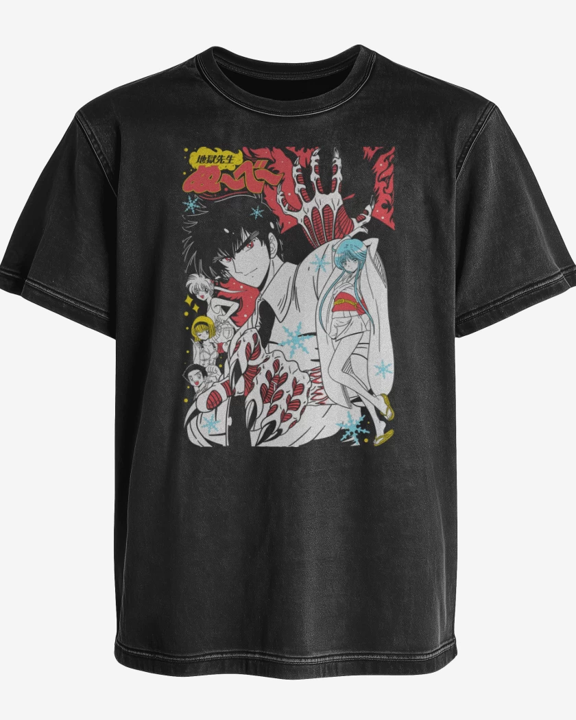 Polera desgastada Negro de Maestro Nube N