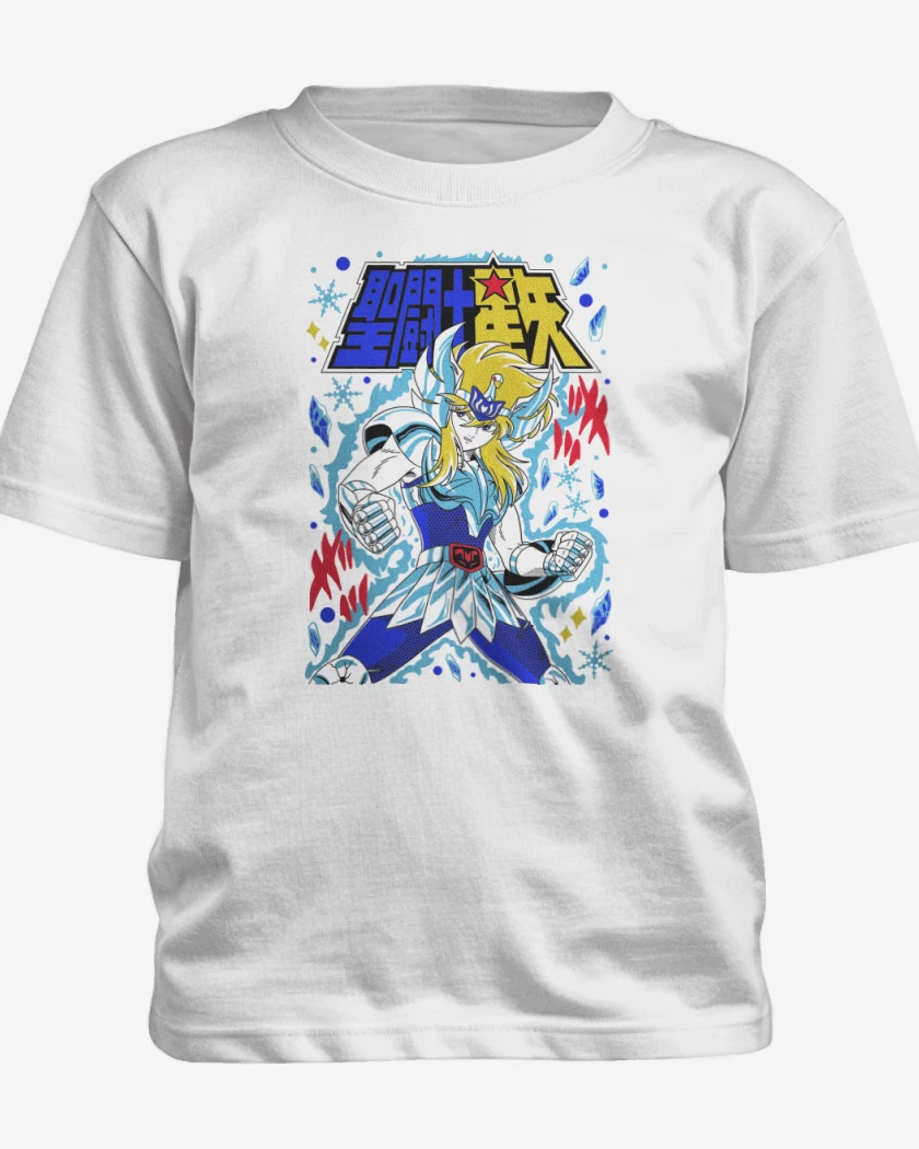 Polera de niño Blanco de Hyoga de Cisne B