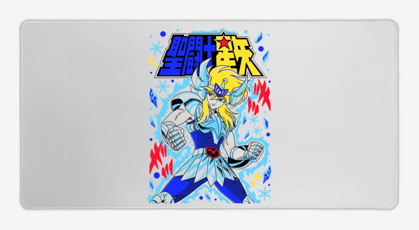 Mouse pad Gamer Blanco de Hyoga de Cisne B