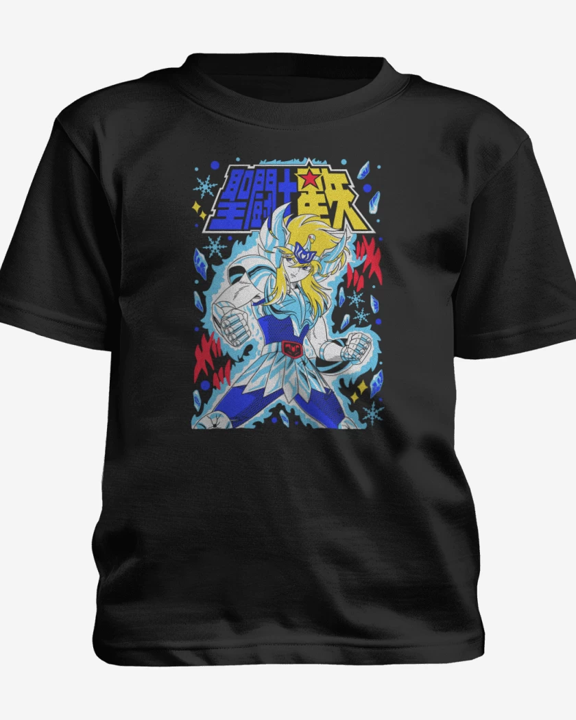 Polera de niño Negro de Hyoga de Cisne N