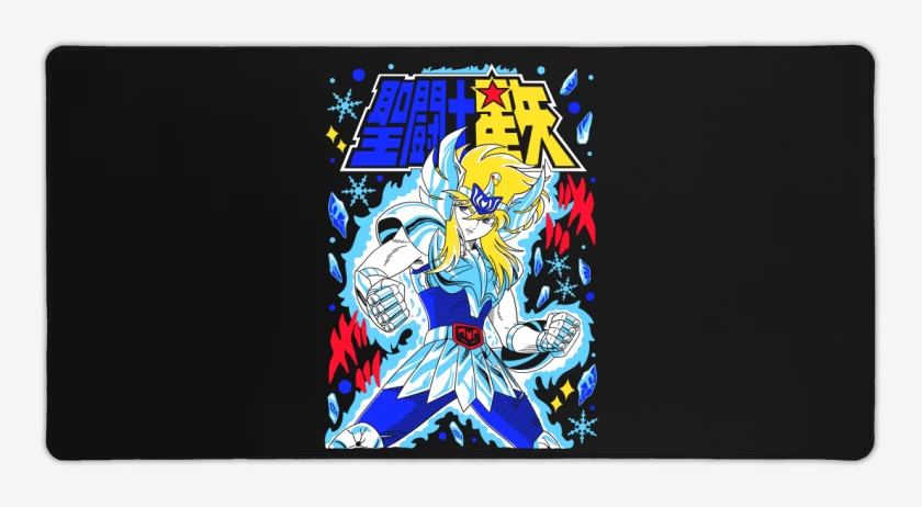 Mouse pad Gamer Negro de Hyoga de Cisne N