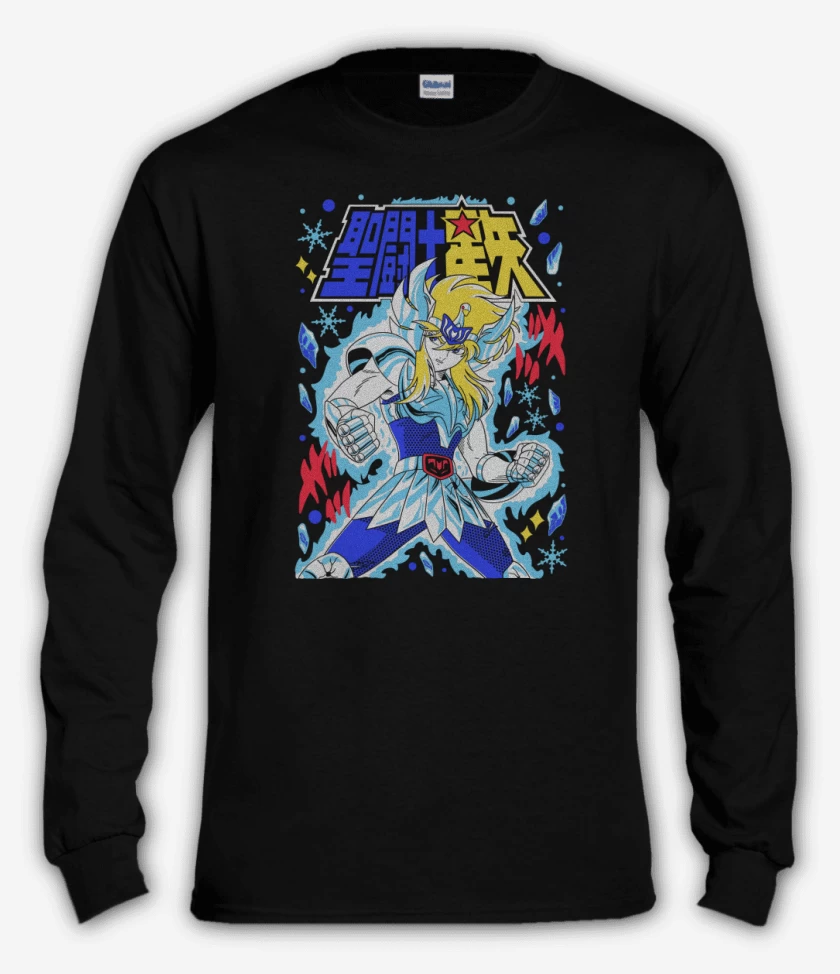 Polera manga larga Negro de Hyoga de Cisne N