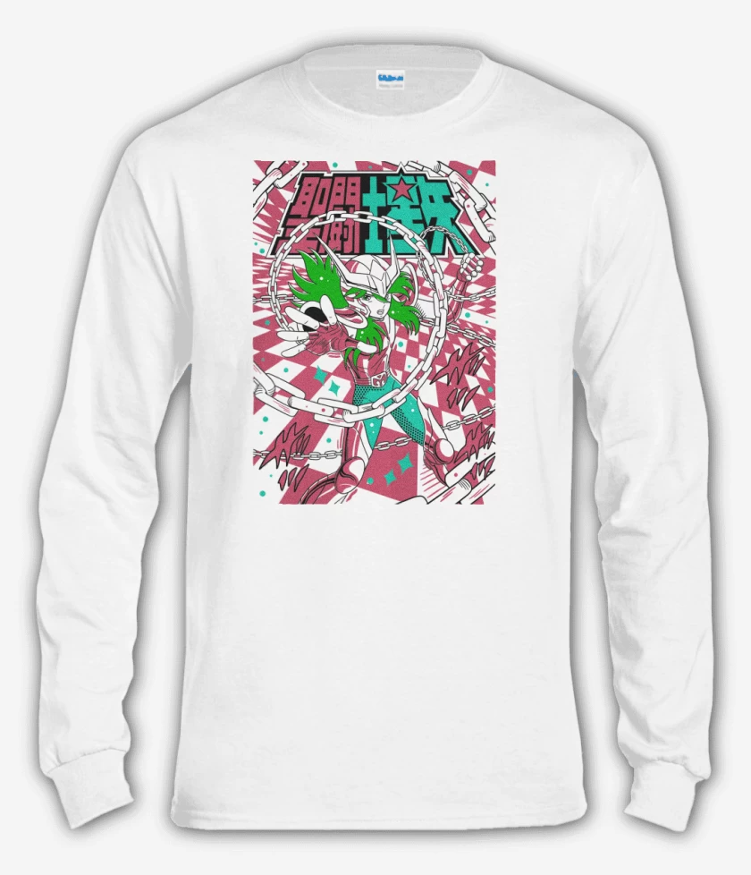 Polera manga larga Blanco de Shun de Andromeda B
