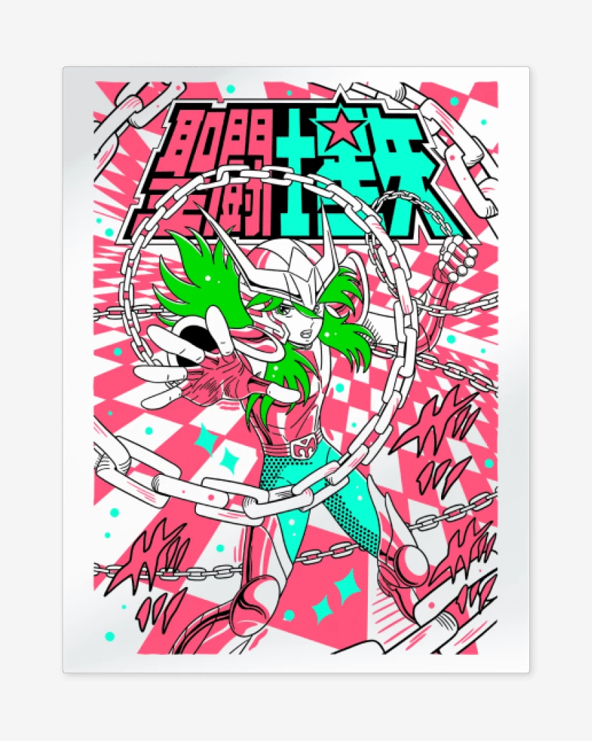 Print metalico Blanco de Shun de Andromeda B