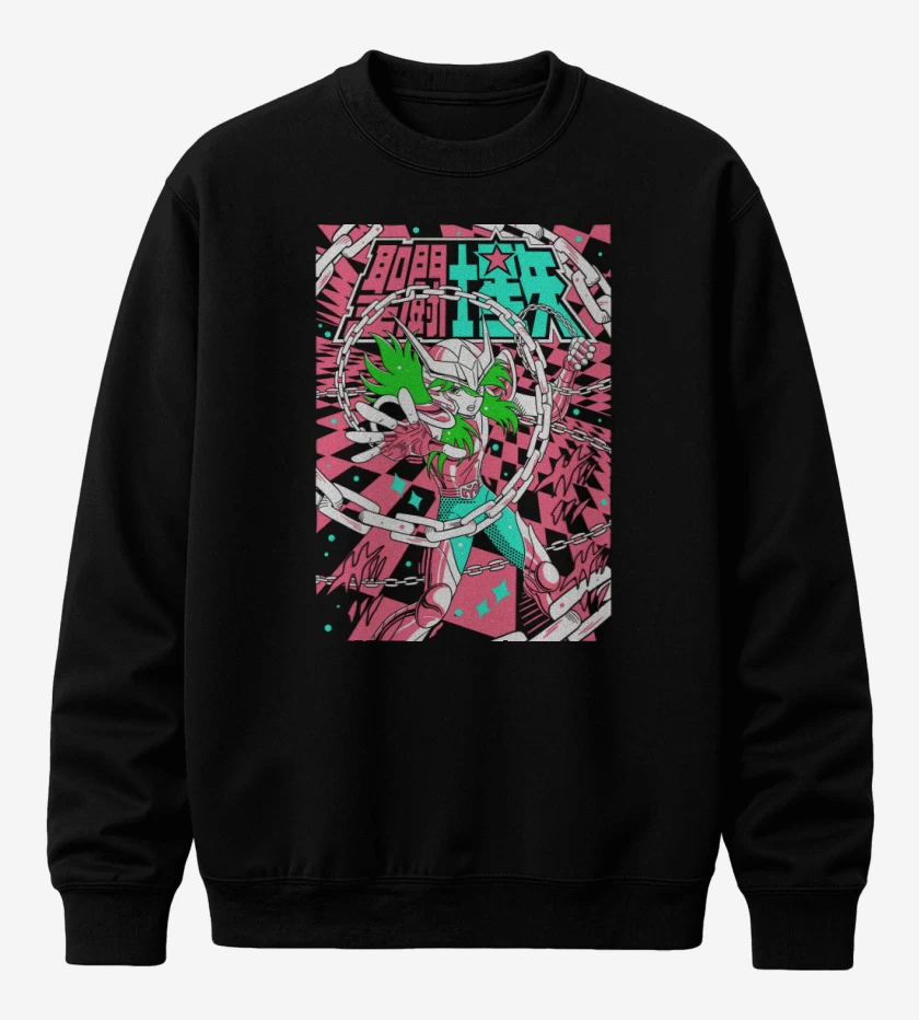 Poleron polo Negro de Shun de Andromeda N