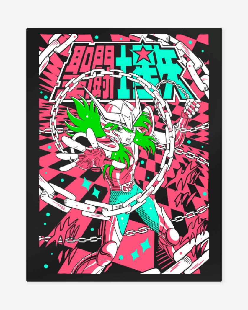 Print metalico Negro de Shun de Andromeda N