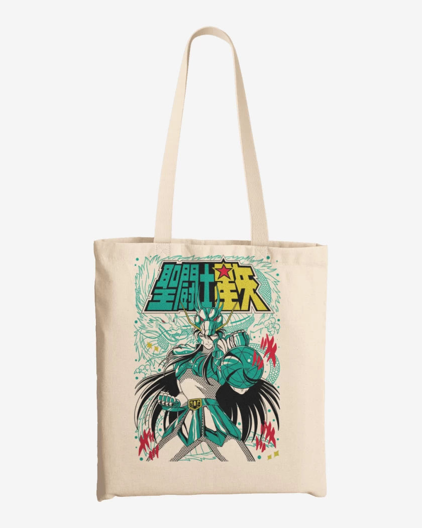 Totebag Blanco de Shiryu de Dragon B