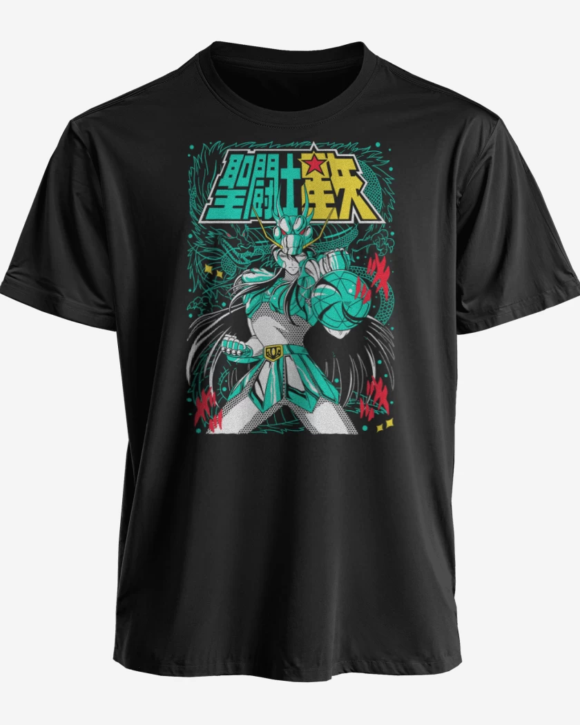 Polera premium Negro de Shiryu de Dragon N