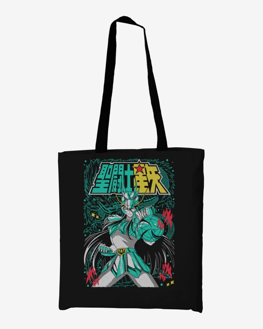 Totebag Negro de Shiryu de Dragon N