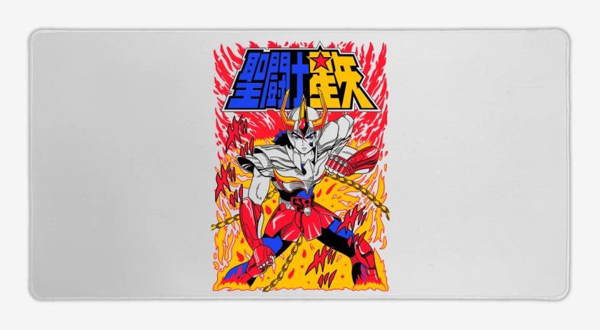 Mouse pad Gamer Blanco de Ikki de Fenix  B