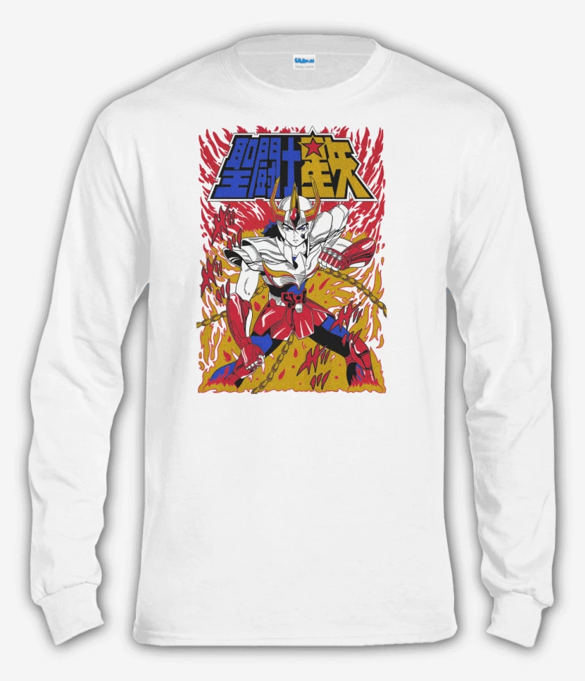 Polera manga larga Blanco de Ikki de Fenix  B