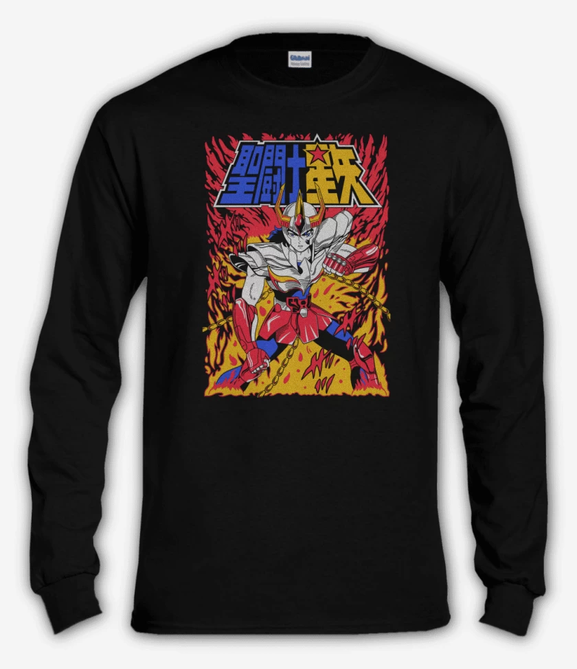 Polera manga larga Negro de Ikki de Fenix N 