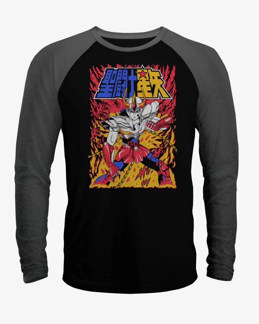 Polera Raglan Negro / Negro Heather de Ikki de Fenix N 