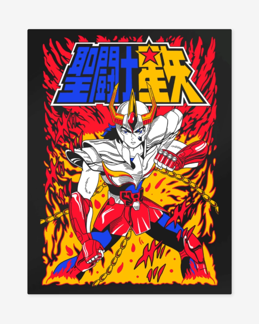 Print metalico Negro de Ikki de Fenix N 