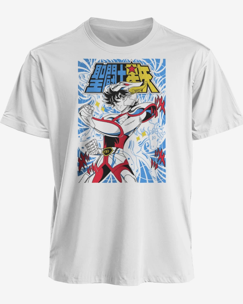 Polera premium Blanco de Seiya de Pegaso B