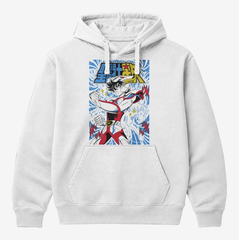 Polerón Canguro Blanco de Seiya de Pegaso B