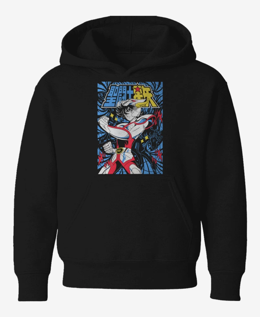 Poleron de niño Negro de Seiya de Pegaso N