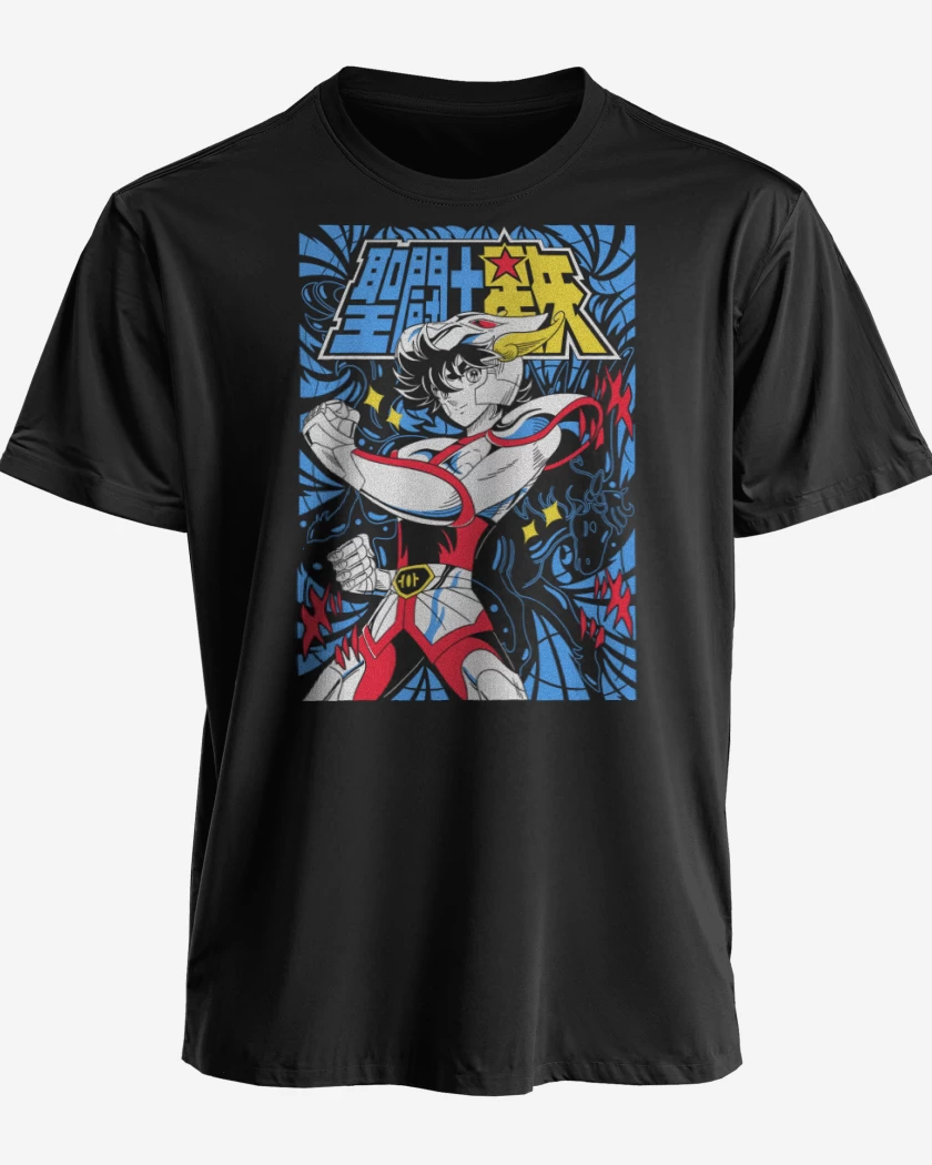 Polera premium Negro de Seiya de Pegaso N