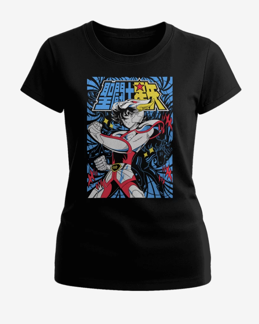 Polera de Mujer Negro de Seiya de Pegaso N