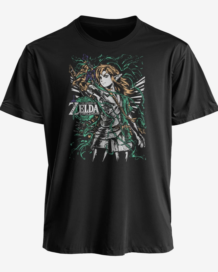Polera premium Negro de La Leyenda de Hyrule 