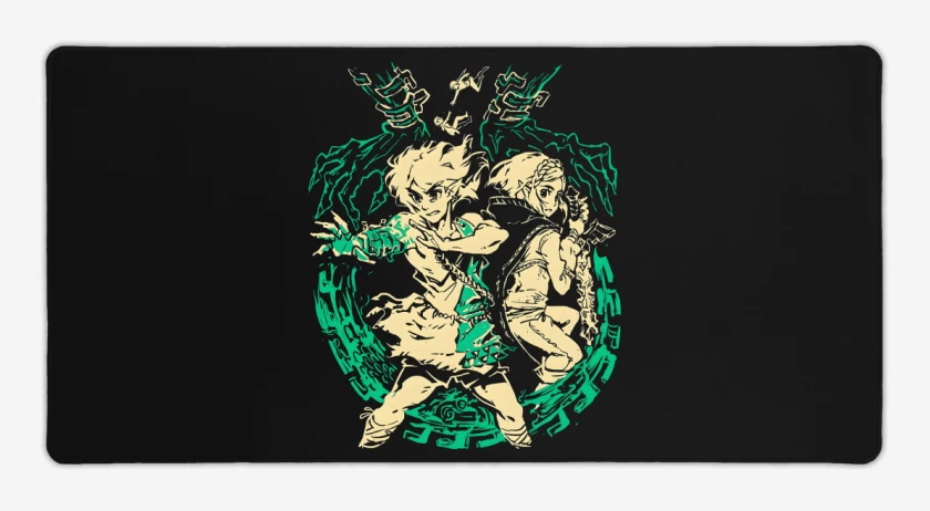 Mouse pad Gamer Negro de TOTK II