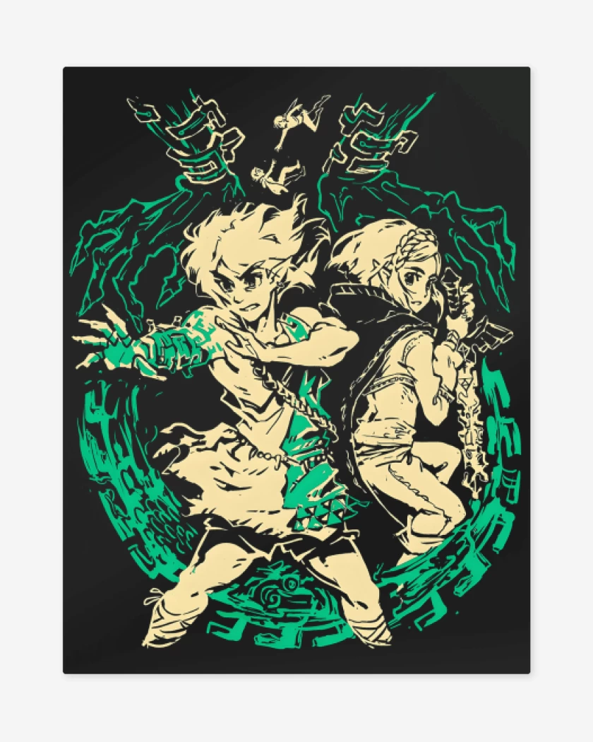 Print metalico Negro de TOTK II