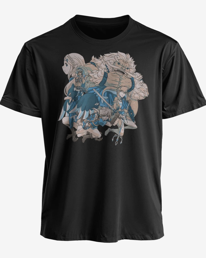 Polera premium Negro de Campeones del Reino